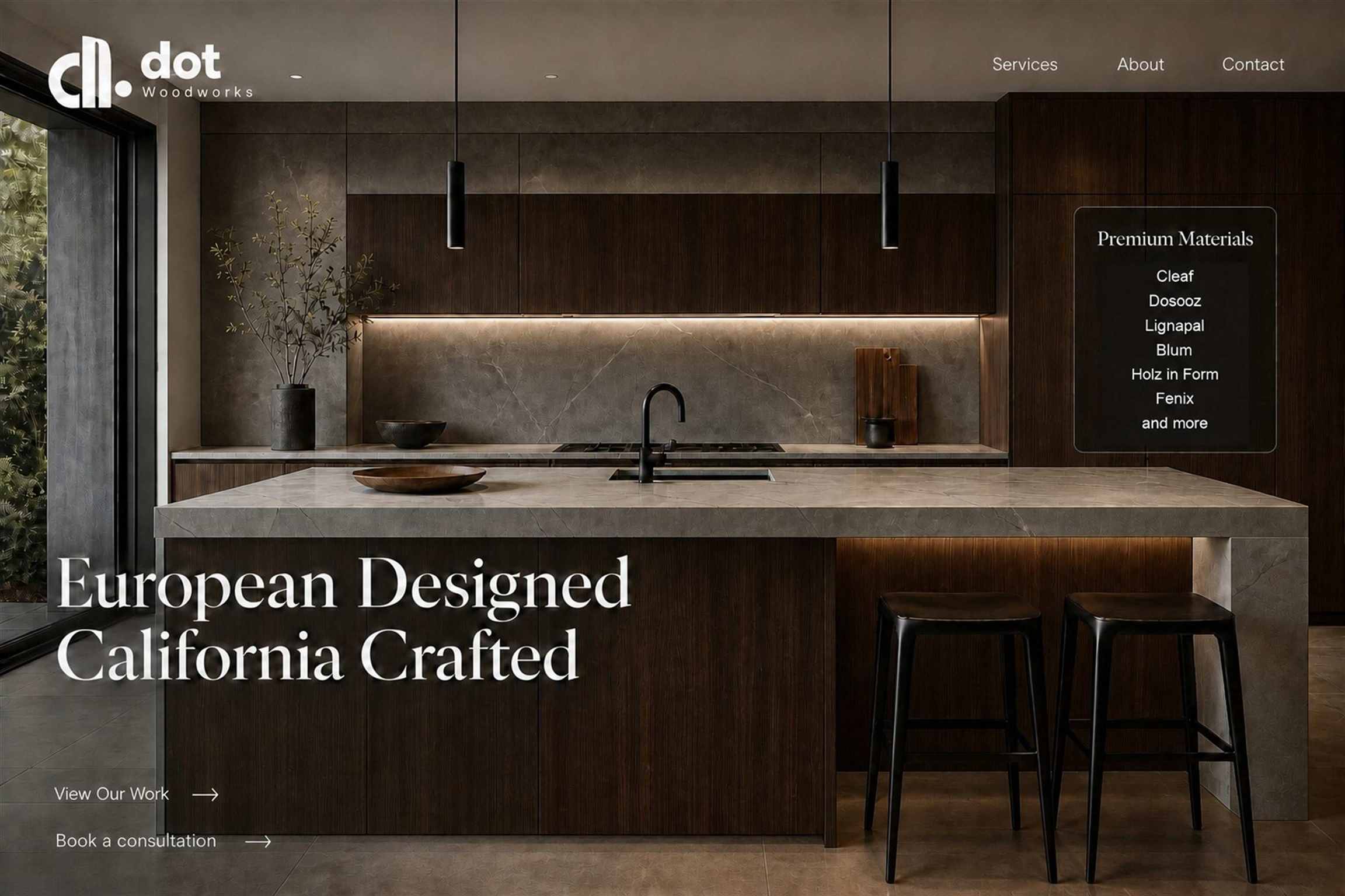 Dot Woodworks — European Designed, California Crafted